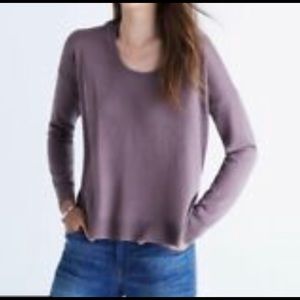 Madewell hi-low lilac sweater
